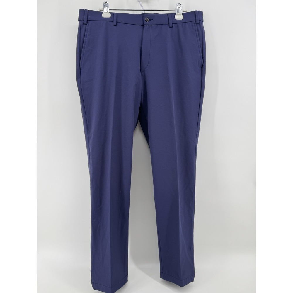 LAUREN RALPH LAUREN Pants 36x32 Performance Chino Trouser Stretch Cotton Navy‎